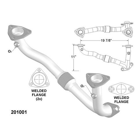 Exhaust Y Pipe OEM Industries 201001