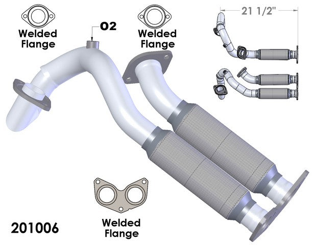 Exhaust Y Pipe OEM Industries 201006