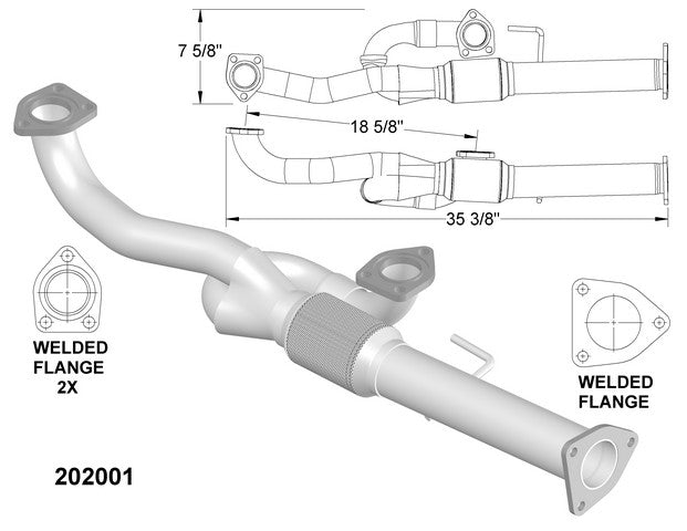 Exhaust Y Pipe OEM Industries 202001