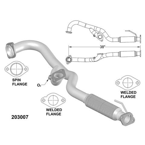 Exhaust Y Pipe OEM Industries 203007