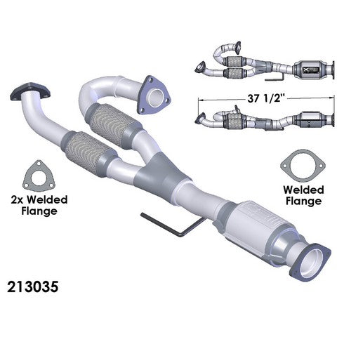 Catalytic Converter and Pipe Assembly OEM Industries 213035
