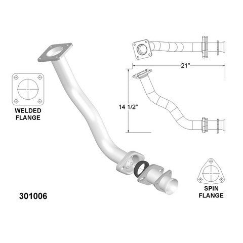 Exhaust Pipe OEM Industries 301006