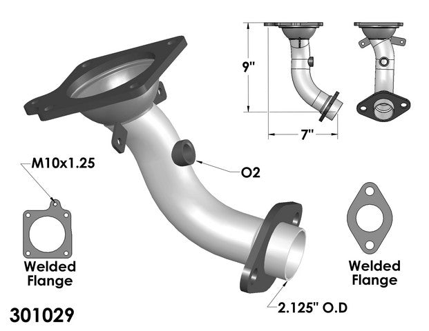 Exhaust Pipe OEM Industries 301029