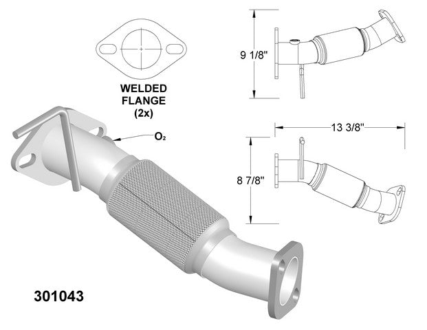Exhaust Pipe OEM Industries 301043