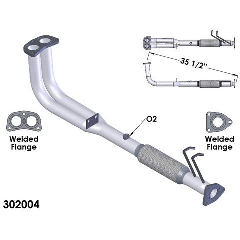 Exhaust Pipe OEM Industries 302004