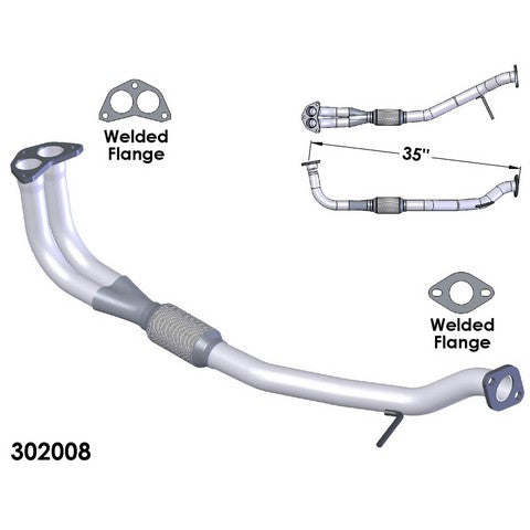 Exhaust Pipe OEM Industries 302008