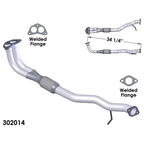 Exhaust Pipe OEM Industries 302014