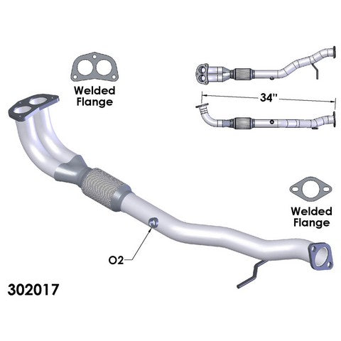 Exhaust Pipe OEM Industries 302017