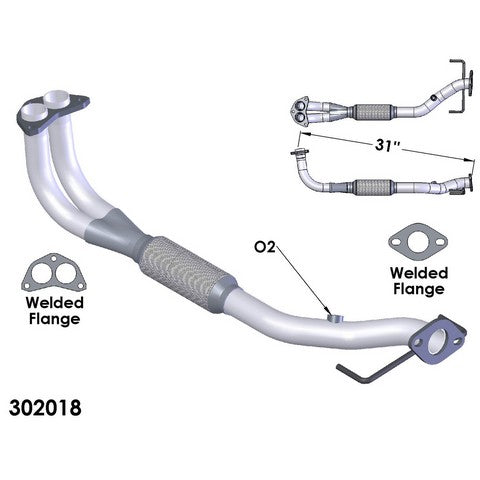 Exhaust Pipe OEM Industries 302018