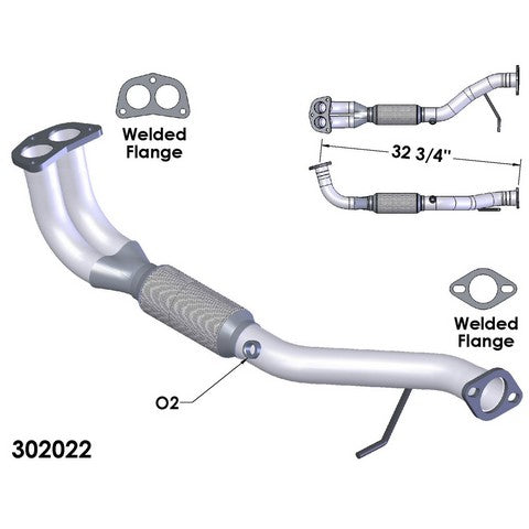 Exhaust Pipe OEM Industries 302022
