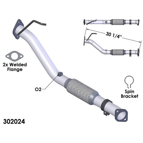 Exhaust Pipe OEM Industries 302024