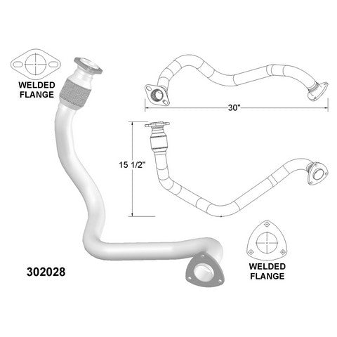 Exhaust Pipe OEM Industries 302028