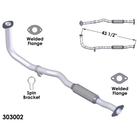 Exhaust Pipe OEM Industries 303002