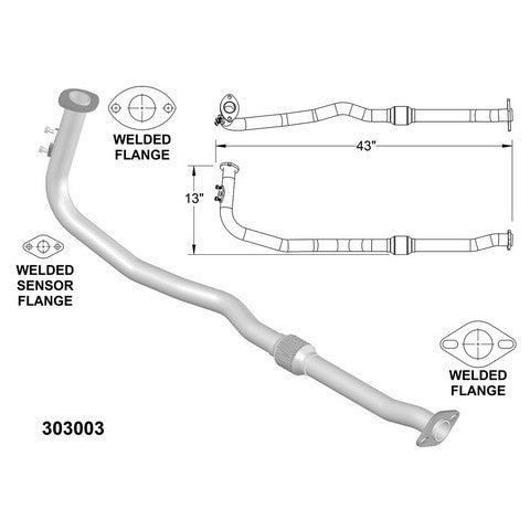 Exhaust Pipe OEM Industries 303003