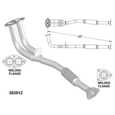 Exhaust Pipe OEM Industries 303012