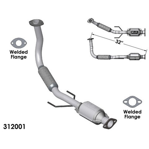 Catalytic Converter and Pipe Assembly OEM Industries 312001