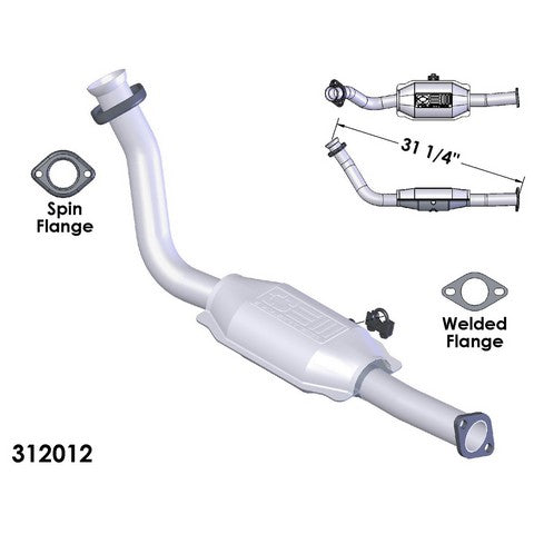 Catalytic Converter and Pipe Assembly OEM Industries 312012