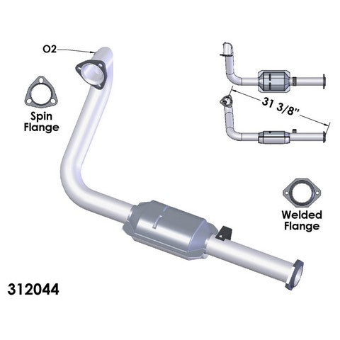 Catalytic Converter and Pipe Assembly OEM Industries 312044