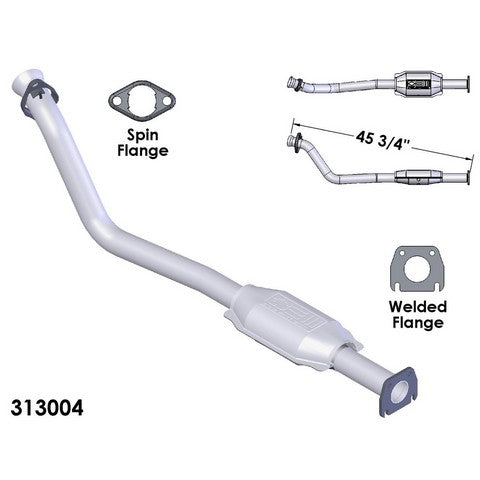 Catalytic Converter and Pipe Assembly OEM Industries 313004
