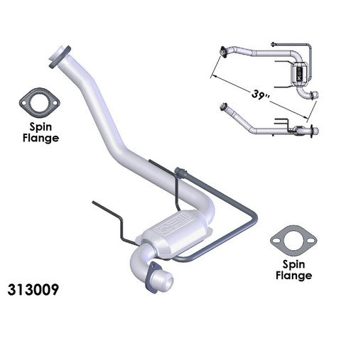 Catalytic Converter and Pipe Assembly OEM Industries 313009