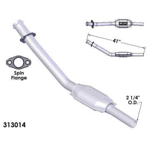 Catalytic Converter and Pipe Assembly OEM Industries 313014