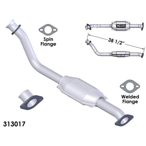 Catalytic Converter and Pipe Assembly OEM Industries 313017