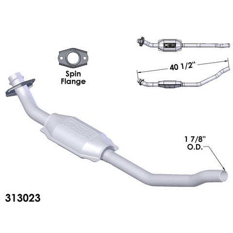 Catalytic Converter and Pipe Assembly OEM Industries 313023