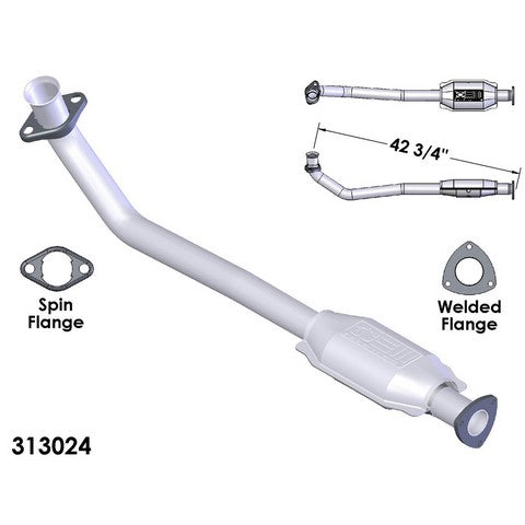 Catalytic Converter and Pipe Assembly OEM Industries 313024