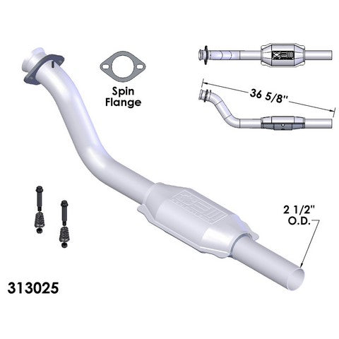Catalytic Converter and Pipe Assembly OEM Industries 313025