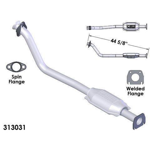 Catalytic Converter and Pipe Assembly OEM Industries 313031