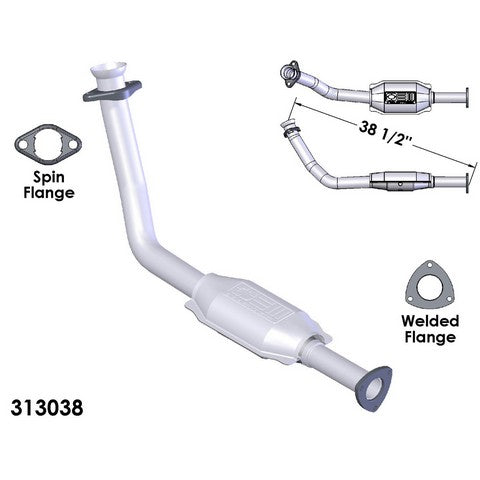 Catalytic Converter and Pipe Assembly OEM Industries 313038