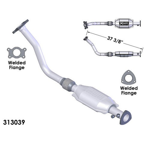Catalytic Converter and Pipe Assembly OEM Industries 313039