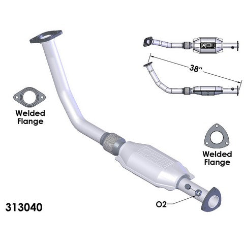 Catalytic Converter and Pipe Assembly OEM Industries 313040