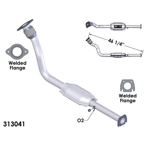 Catalytic Converter and Pipe Assembly OEM Industries 313041