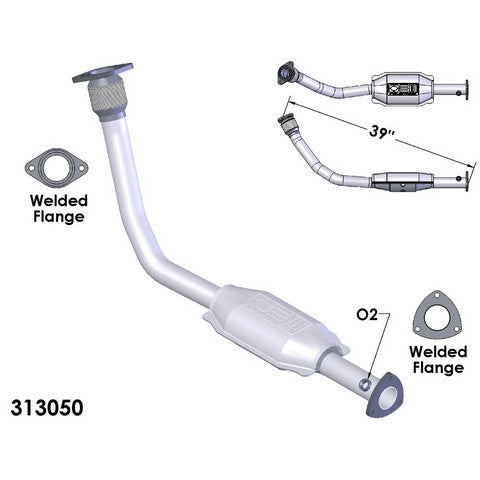 Catalytic Converter and Pipe Assembly OEM Industries 313050