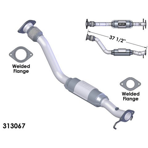 Catalytic Converter and Pipe Assembly OEM Industries 313067