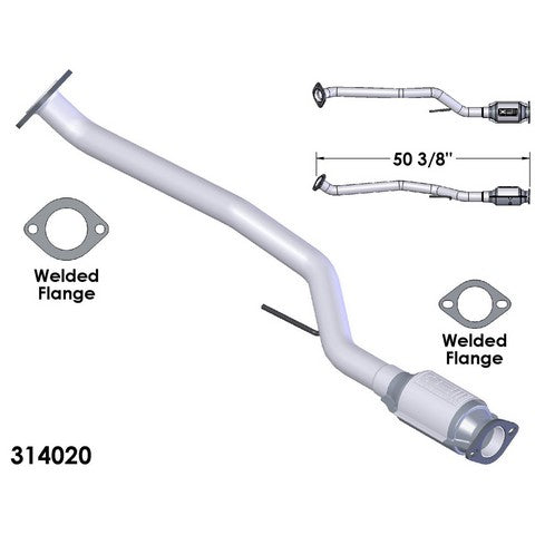 Catalytic Converter and Pipe Assembly OEM Industries 314020