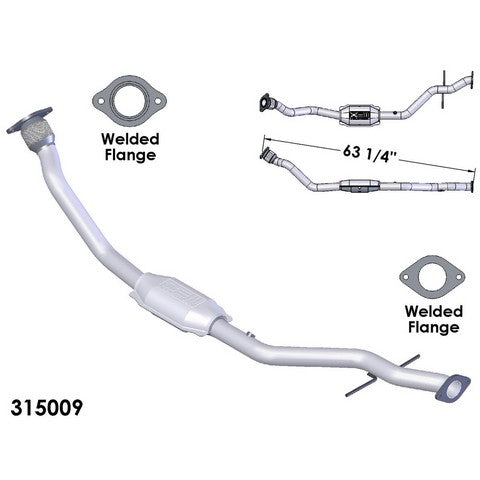Catalytic Converter and Pipe Assembly OEM Industries 315009