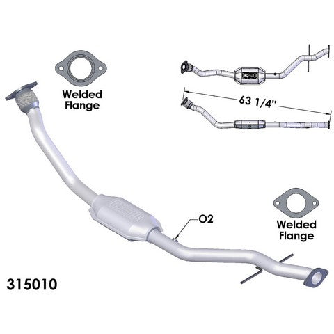 Catalytic Converter and Pipe Assembly OEM Industries 315010