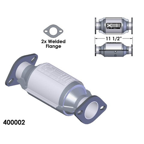 Catalytic Converter OEM Industries 400002