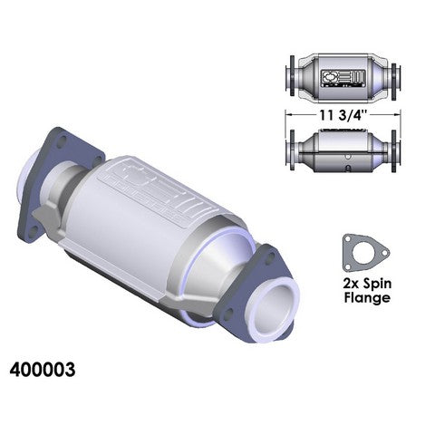 Catalytic Converter OEM Industries 400003
