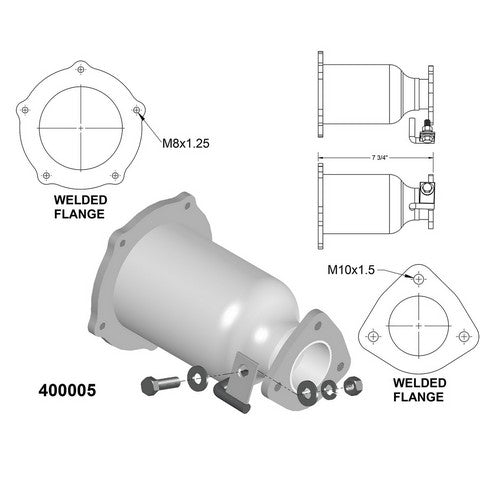 Catalytic Converter OEM Industries 400005