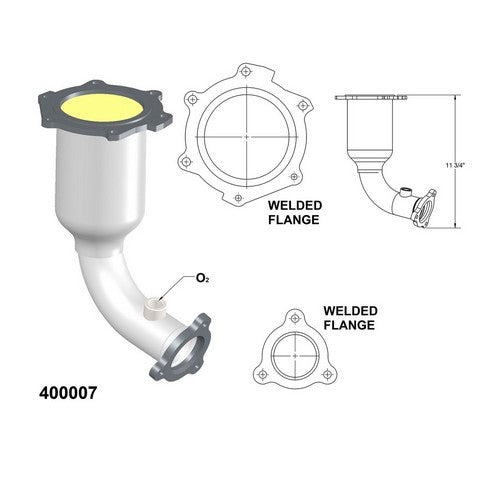 Catalytic Converter OEM Industries 400007