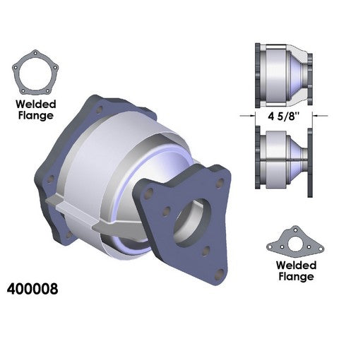 Catalytic Converter OEM Industries 400008