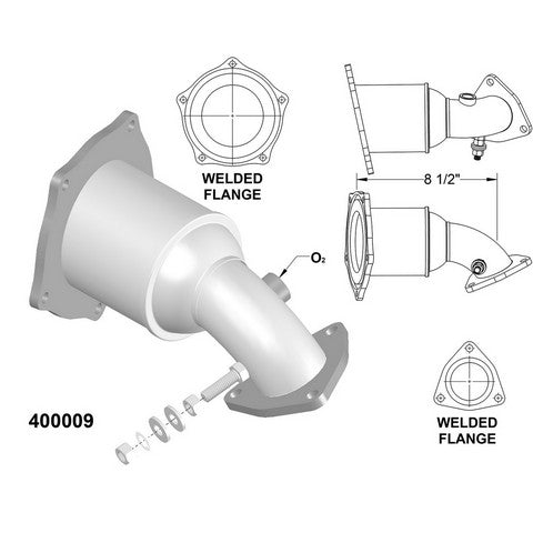 Catalytic Converter OEM Industries 400009