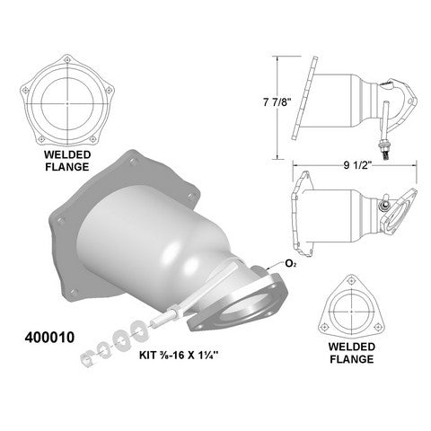 Catalytic Converter OEM Industries 400010