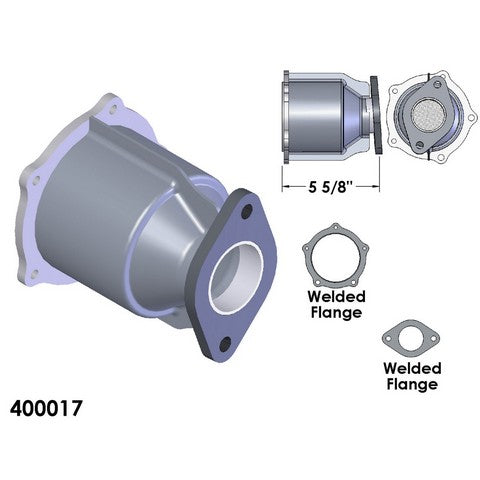 Catalytic Converter OEM Industries 400017
