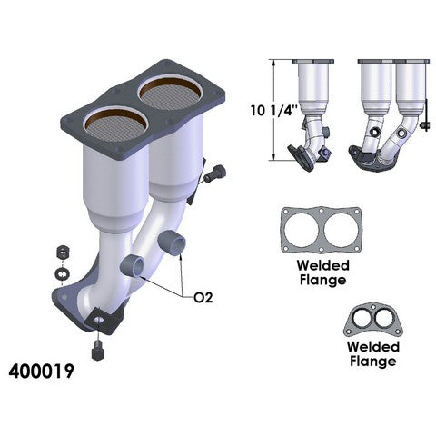 Catalytic Converter OEM Industries 400019
