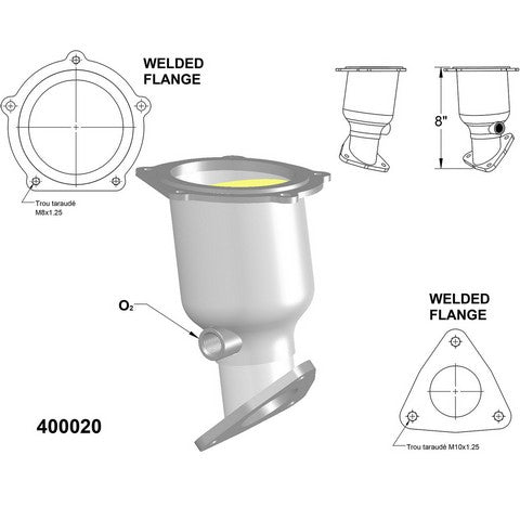 Catalytic Converter OEM Industries 400020