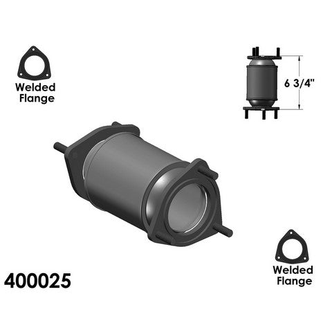 Catalytic Converter OEM Industries 400025